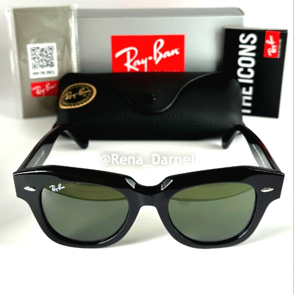 Ray-Ban State Street RB2186 Black New - Picture 5 of 16